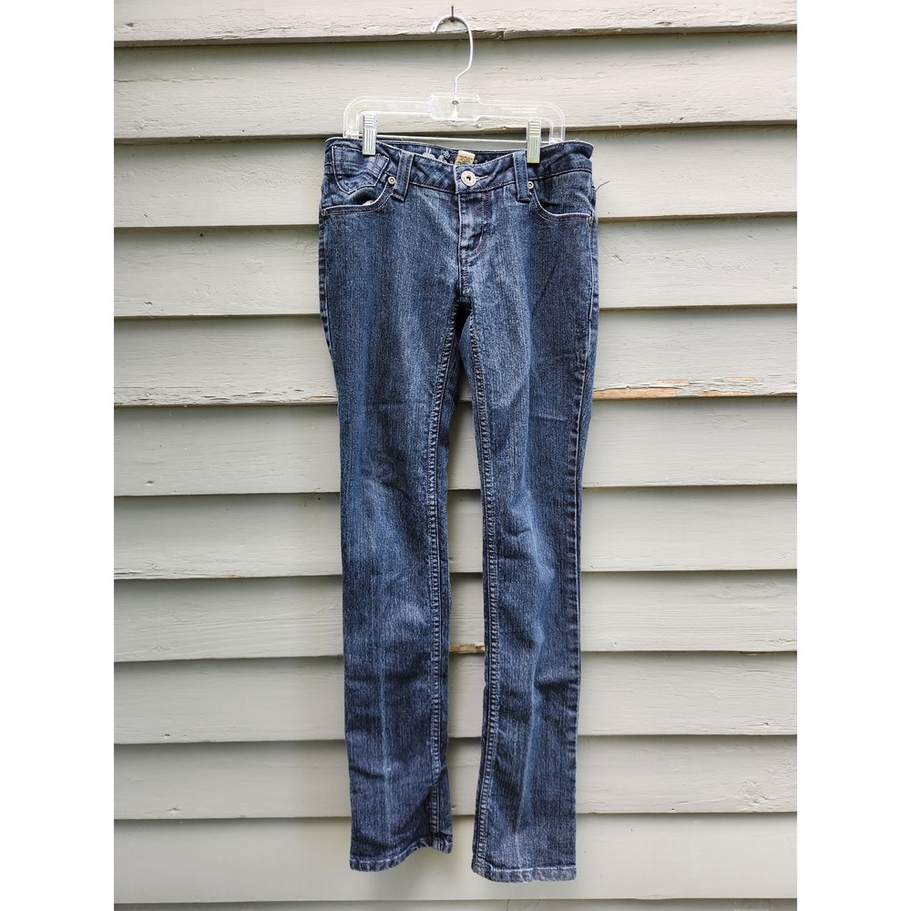 Vintage Y2K Mudd Jeans Dark Wash Low Rise Skinny Denim Size 1
